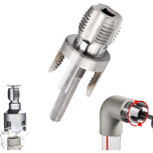 Herramienta para roscar y dar forma a tuberías, roscadora de tuberías de PVC de doble especificación para uso interno/externo (1/2"), compatible