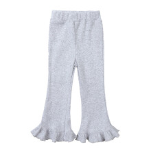 Ediodpoh Tollder Girl High Elastic Waist Flare Leg Pants Casual Long Bell Bottom Trousers Kids Trousers Girls Grey 4-5 Years