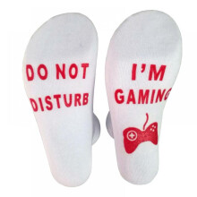 Lot de 2 paires de chaussettes « Ne pas déranger, je joue », chaussettes de jeu originales et amusantes, cadeau pour ados, hommes, gamers,