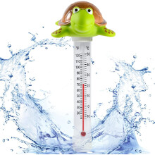 Skildpaddeformet flydende pooltermometer, 50C