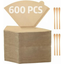 600 stk. ublegede kaffefiltre i 2 kegler