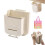 Foldable Wall-Mounted Trash Can with Lid 12L 1
