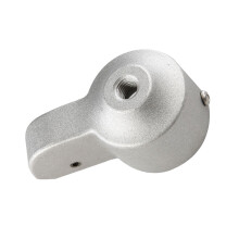Capac pentru cârpă de steag, argintiu, 2 inch