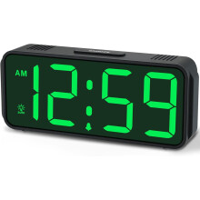 Peakeep digital alarm clock battery-powered portable with