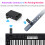 Wireless MIDI Adapter 2.4GHz, Rechargeable, 10m, Low Latency 6
