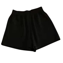 Shorts femininos da Lulshou, tamanho grande, cor sólida, cintura alta, calças curtas largas e folgadas, shorts casuais.