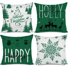 Conjunto de 4 capas de almofada natalinas 40x40cm