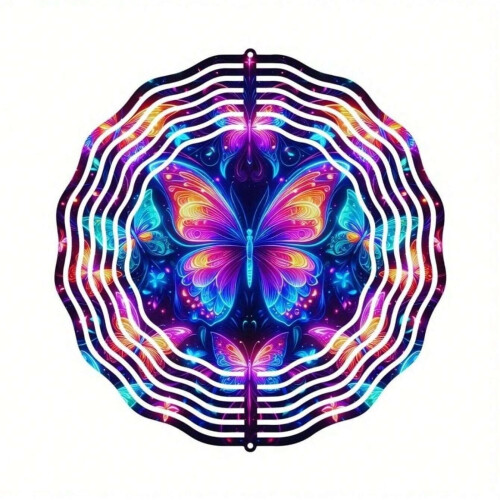 Metal Butterfly Wind Spinner