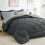 Ensemble de couette Queen 7 pièces en microfibre toutes saisons 1