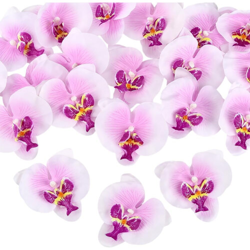 20 db mesterséges orchidea virágfej