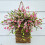 Cesto suspenso artificial com flores silvestres, 40 x 25 cm (15,75 x 9,84 polegadas). 1