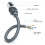49ft Waterproof Rectangular Satellite Extension Cable, Cat6 Outdoor High Speed 7