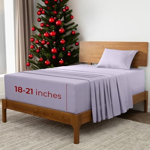 Ensemble de draps en microfibre Queen 4 pièces