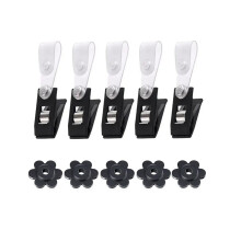 Gartenflaggen-Zubehör: 5 Gummistopper/Windschutzclips für Flaggenständer O1T2