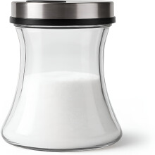 Zahăr Shaker din sticlă, 7oz, cu capac reglabil cu 3 găuri