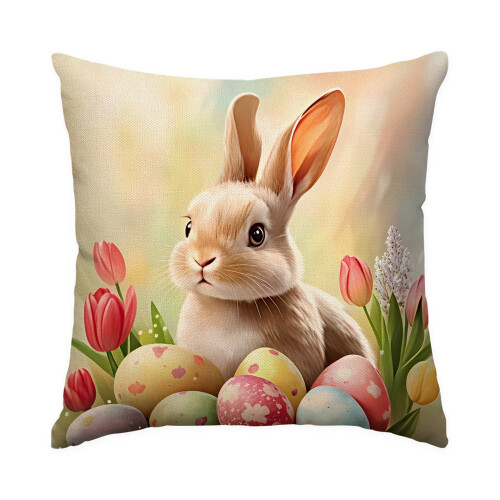 Påskehare Pudebetræk Polyester 45x45cm