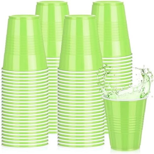 Πλαστικά ποτήρια 12oz Lime Green, συσκευασία των 50 τεμαχίων