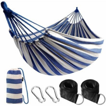 Cotton Portable Hammock with Tree Straps and Travel Bag 660
