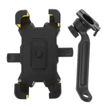 Soporte amarillo para teléfono de bicicleta para navegación de coche de 3,5 a 6 pulgadas