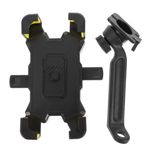 Suporte amarelo para celular de bicicleta para navegação veicular de 3,5 a 6 polegadas