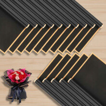 20pcs Waterproof Flower Wrapping Paper, Black Korean Floral Packaging Paper for Bouquets, DIY, Wedding & Gift – Compatible with Florist Supplies