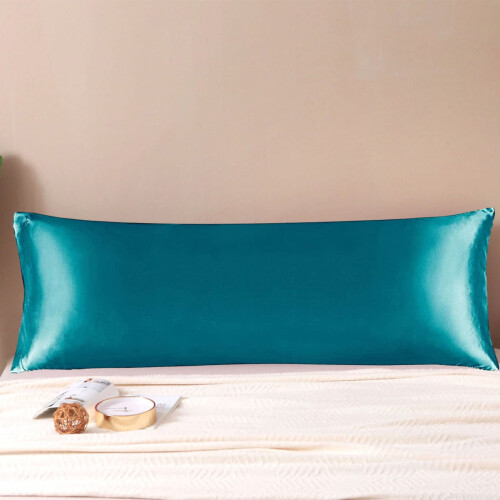 Μαξιλαροθήκη σώματος με σατέν φερμουάρ, Silky Slip Cool Long Side με κρυφό φερμουάρ, 20x54