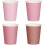 Gradient rosa papirkopper 8 oz (100 stk) 1