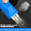 Macchina riparatrice per plastica 144cm 2500mAh Blu 9