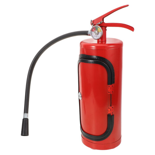 Red Iron Extinguisher Wine Storage Container for Decor