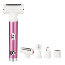 Wet and Dry Cordless Electric Shaver LED Display Facial Hair Remover Smooth and Gentle Bikini Trimmer for Face and Body