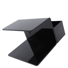 Soporte acrílico para almohada de injerto de pestañas, negro, para salones & educación en extensiones de pestañas