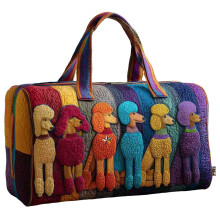 Bolsa de fim de semana yocbz para mulheres, em algodão acolchoado, estilo duffel, ideal para viagens curtas, academia, lazer e passeios (A, 45,7 x