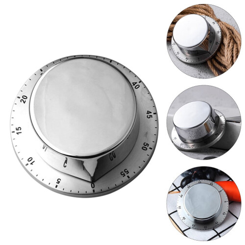 Timer da cucina meccanico in acciaio inossidabile