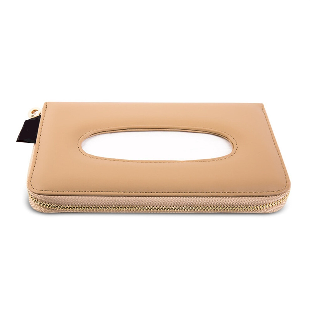 Car Tissue Holder Car Extra Large Tissue Organization Pu Leather Car Tissue Holder Visor For Universal Vehicle 9405492824973