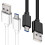 Καλώδιο γρήγορης φόρτισης USB σε Micro USB Limei3FT, λευκό, συμβατό με Samsung Galaxy S7/S6Edge, tablet, 1