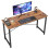Mesa de computador de 55 polegadas, mesa de escrita moderna, mesa de escritório industrial, mesa resistente para laptop para escritório em casa, 1