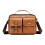 Ανδρική τσάντα ώμου Casual Crossbody, ανοιχτό καφέ, PU, ελαφριά και ρυθμιζόμενη 1