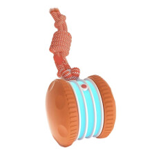 Interactive Dog Toys,Motion-Activated Electric Rolling Dog Toy with Rope,Random Path Stimulation for Boredom Relief