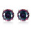 Σκουλαρίκια DESIGNICE Round7-Color Silver Stud για άνδρες, ασήμι 925, Unisex, Ροκ/Χιπ-Χοπ/Casual – Συμβατά 1