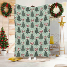 Plaid de Noël en flanelle 150 x 200 cm