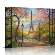Ealaín Balla Canbhás Túr Eiffel Pháras 20x16 orlach