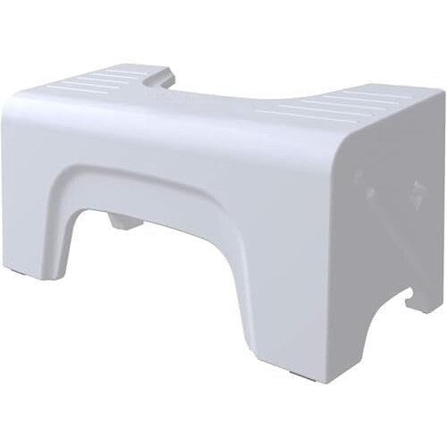 Tabouret de toilette pliable blanc 20 cm