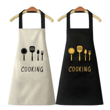 TELOLY cooking apron water-resistant with pockets 2 pcs