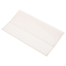 Serviettes de table carrées en coton et lin blanc, lot de 2