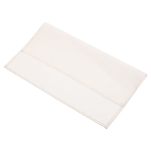 Serviettes de table carrées en coton et lin blanc, lot de 2