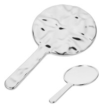 OUNONA Handspiegel voor Make-up, Zilverkleurig Aluminium