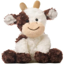 Jucărie de pluș vacă maro, animal de pluș moale, 23 cm