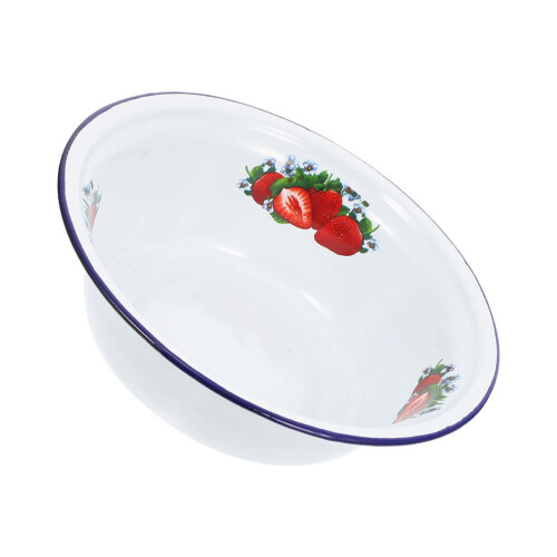 Serveringsskål i emalj, retrodesign, 1 st.