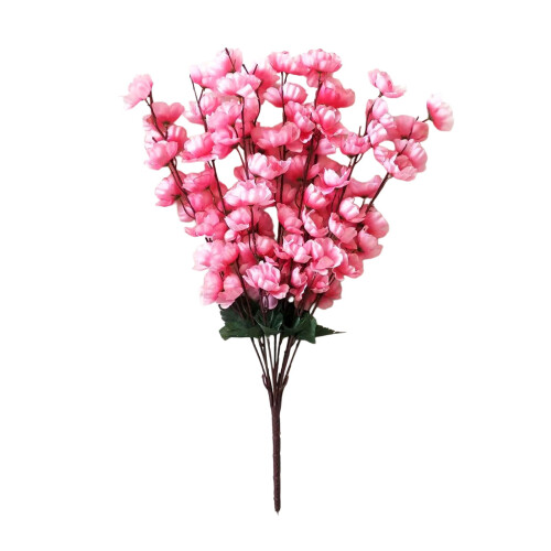Kunstig blomsterbukett rosa 55 cm