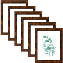 Fotolijst 8x10 inch in donkerbruin – MDF, verpakking van 6